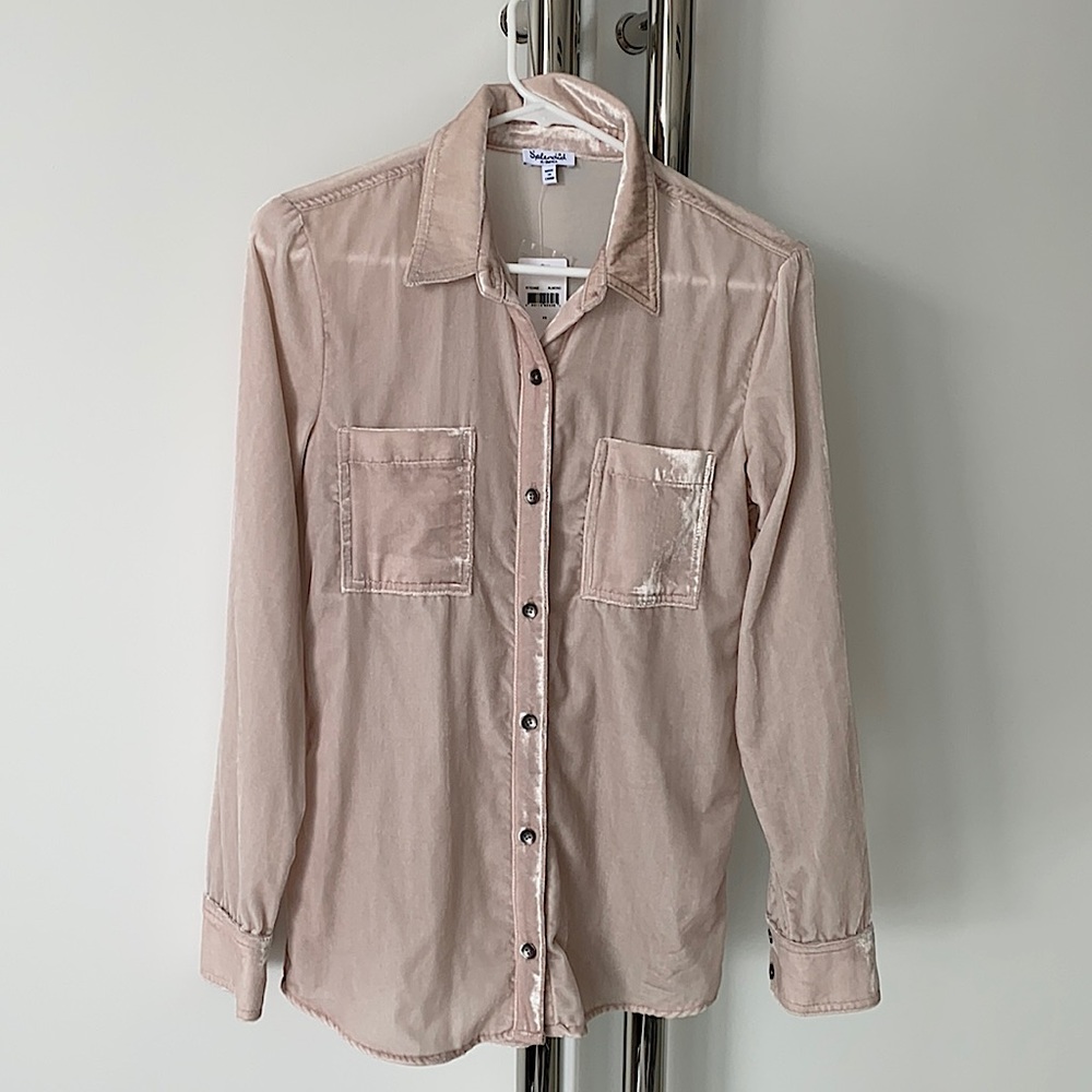 New velvet Blouse , Splendid , xs